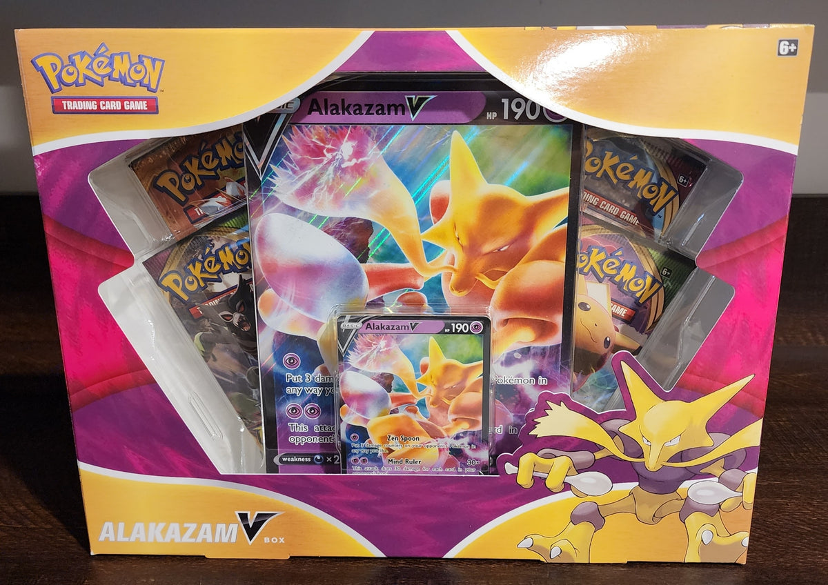  Pokemon Alakazam V Box, Multicolor : Toys & Games