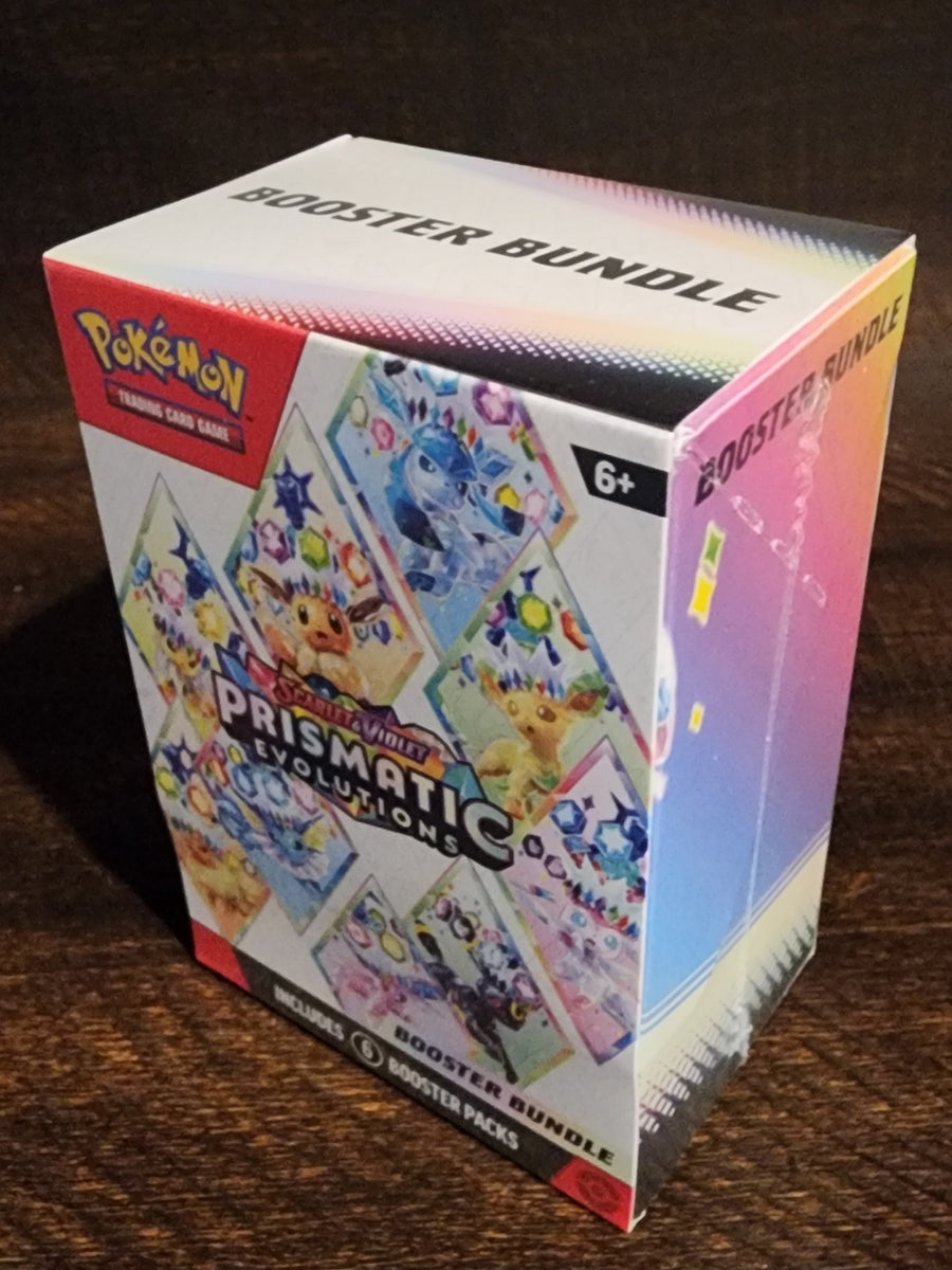 Scarlet & Violet-Prismatic Evolutions Booster Bundle (6 Packs)| The TCG Realm Scarlet & Violet-Prismatic Evolutions Booster Bundle (6 Packs)| The TCG Realm