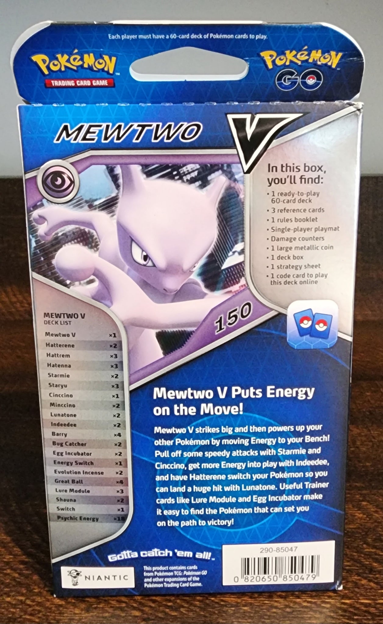 Pokémon TCG Pokémon GO Mewtwo V Battle Deck (60 Cards, Ready to