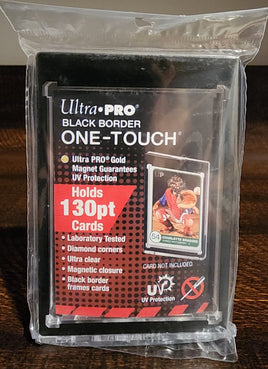 Ultra Pro UV ONE-TOUCH 130pt Black Border Magnetic Holder