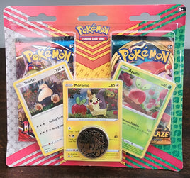 Pokémon TCG: Snorlax, Morpeko & Applin Cards with 2 Booster Packs & Coin