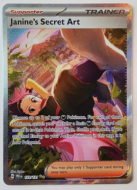 Prismatic Evolutions Janine's Secret Art Illustration Rare Full Art 173/131