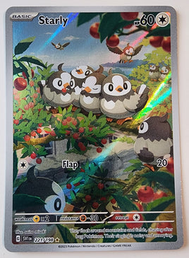 Scarlet & Violet Starly Illustration Rare Full Art 221/198