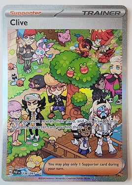 Paldean Fates Clive Special Illustration Rare Full Art 236/091