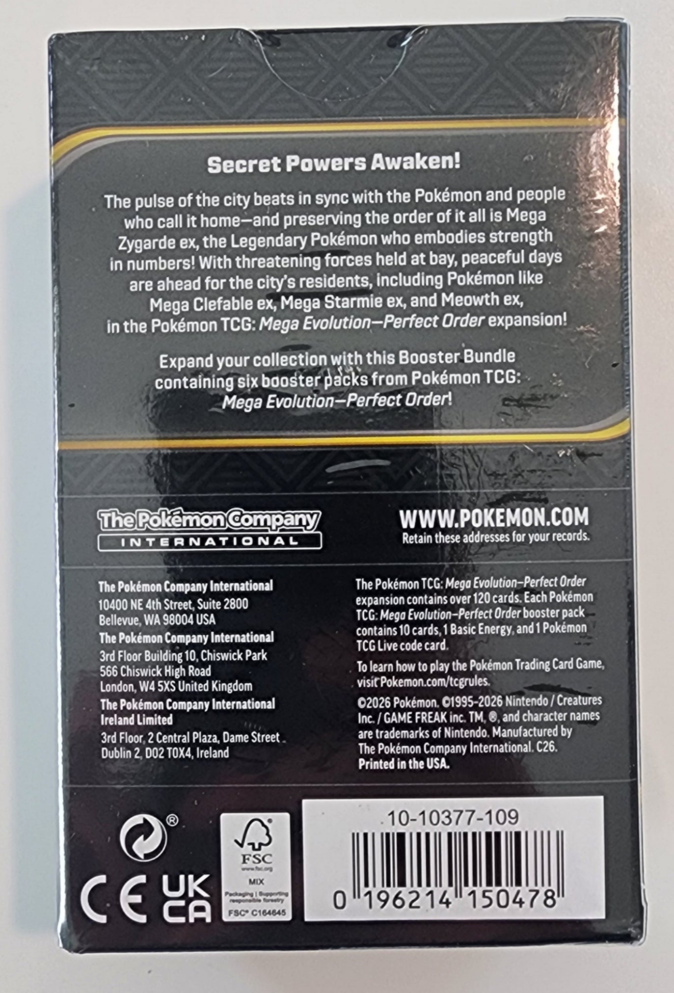 Pokémon TCG: Mega Evolution-Perfect Order Booster Display Box Pokémon TCG: Mega Evolution-Perfect Order Booster Display Box