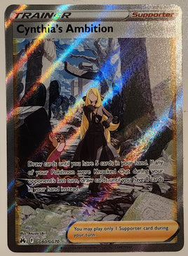 Pokémon Crown Zenith Cynthia's Ambition #GG60
