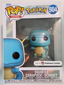 Funko POP Games Pearlescent Squirtle Pokémon Center #504
