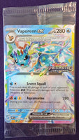 Pokémon Prismatic Evolution Vaporeon ex Stamped Promo Sealed #023