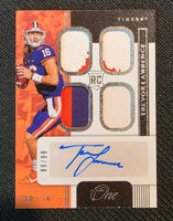 2021 Panini One Trevor Lawrence Quad Patch Auto Rookie 89/99